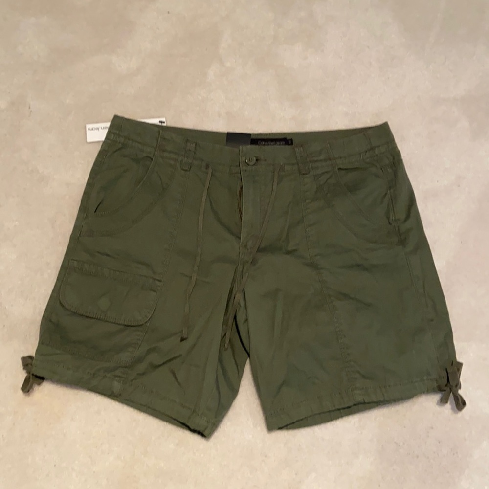 Calvin Klein shorts. Olive green. Size 12.